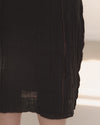 BASERANGE Fall/Winter 2025 SHOK Slip Dress, Made in Portugal, BAS-DRSKS-CL-AU25-BLACK (BROWN)